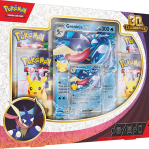 Pokémon Kort 30th Celebration Greninja ex Box med 4 Boosterpakker