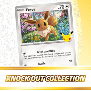 Pokémon Kort 30th Celebration Knock Out Collection med 2 Boosterpakker og Mønt