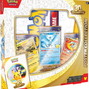 Pokémon Kort 30th Celebration Poster Collection med 3 Boosterpakker og Promokort