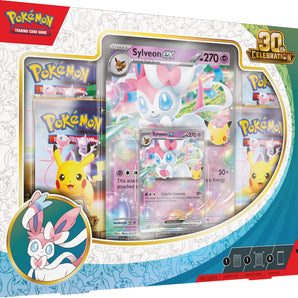 Pokémon Kort 30th Celebration Sylveon ex Box med 4 Boosterpakker