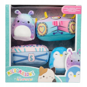Squishmallows Bamser Micromallows 4-Pack Mini-Figurer med Tilbehør 6 cm