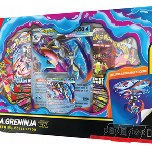 Pokémon Kort Mega Greninja ex Premium Collection med 8 Boosterpakker
