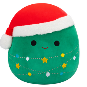 Squishmallows Bamse Andy Juletræ med Nissehue 20 Cm