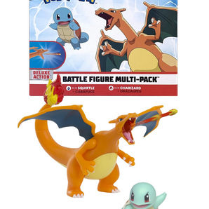 Pokémon Figur 2-Pak Charizard & Squirtle 11 cm