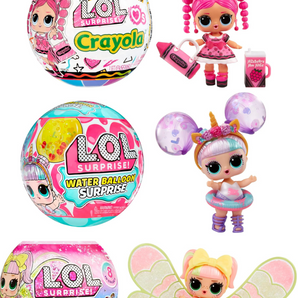 L.O.L. Surprise Bundle – 3 forskellige Dukke-kugler (Crayola, Water Balloon & Fairies Tots)