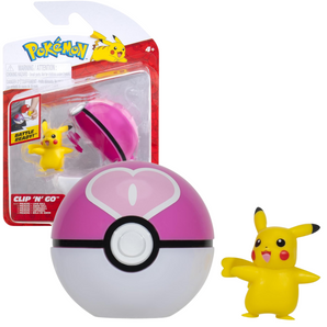 Pokémon Clip ’N’ Go Love Ball & Pikachu Figur 5 cm