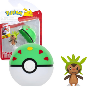 Pokémon Clip ’N’ Go Poké Ball Chespin Figur & Friend Ball 5 cm