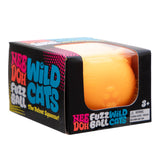NeeDoh Fuzz Ball Wild Cats squishy i orange i original emballage