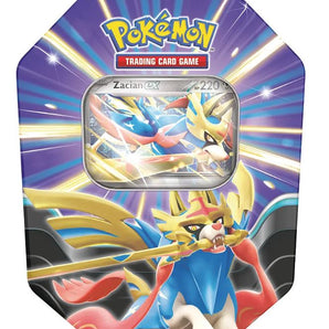 Pokémon Kort Tin Summer Legends EX med 4 Boosterpakker & Zacian Promokort