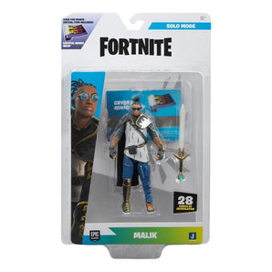 Fortnite Figur Solo Mode Malik med Tilbehør og Kode 10 cm