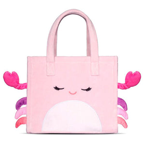 Squishmallows Taske af Krabben Cailey, Lyserød 25 Cm