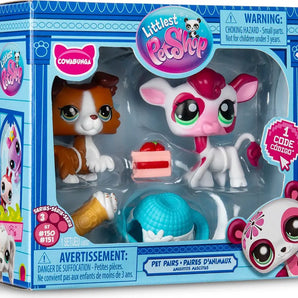 Littlest Pet Shop Figurer Pet Pair 2-Pack med Tilbehør 5 cm