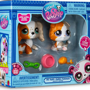 Littlest Pet Shop Figurer Pet Pair 2-Pack med Tilbehør 5 cm