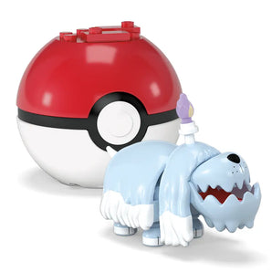 MEGA Pokémon Byggesæt Greavard Figur og Pokéball 30 Dele
