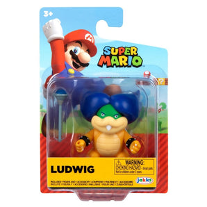 Super Mario Figur Ludwig von Koopa med Tilbehør 6 cm