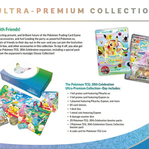 Pokémon Kort 30th Celebration Ultra Premium Collection Espeon ex med 30 Boosterpakker