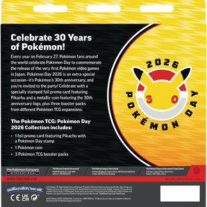 Pokémon Kort Pokémon Day 2026 Collection Blister m. 3 Boosterpakker