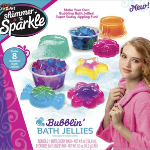 Shimmer ‘n Sparkle DIY Spa-sæt med Duft, Farve og Boblende Gele-sjov +8 år