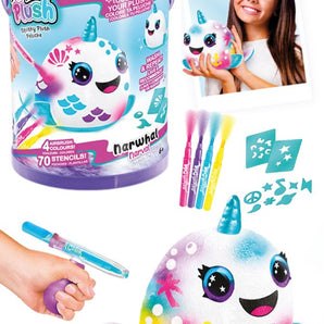 Airbrush Lav Din Egen Bamse Narhval 15 Cm